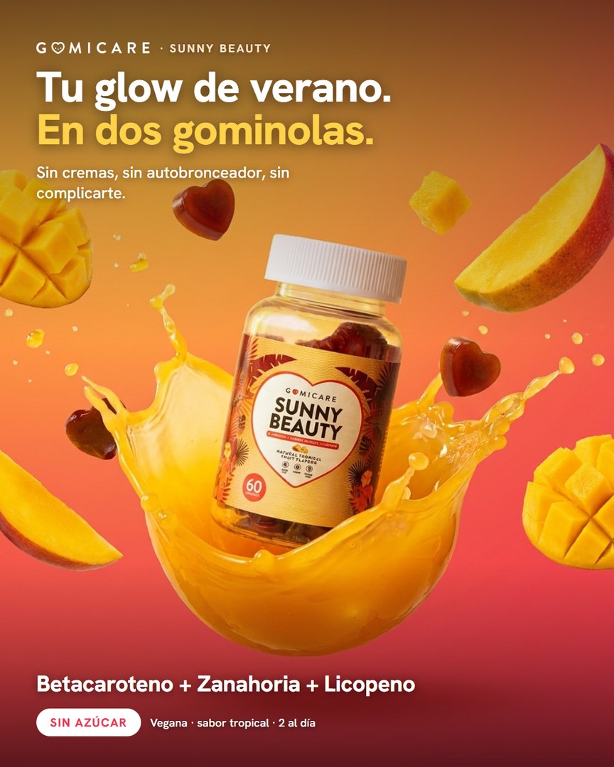 Anuncio de Sunny Beauty: tu glow de verano en dos gominolas